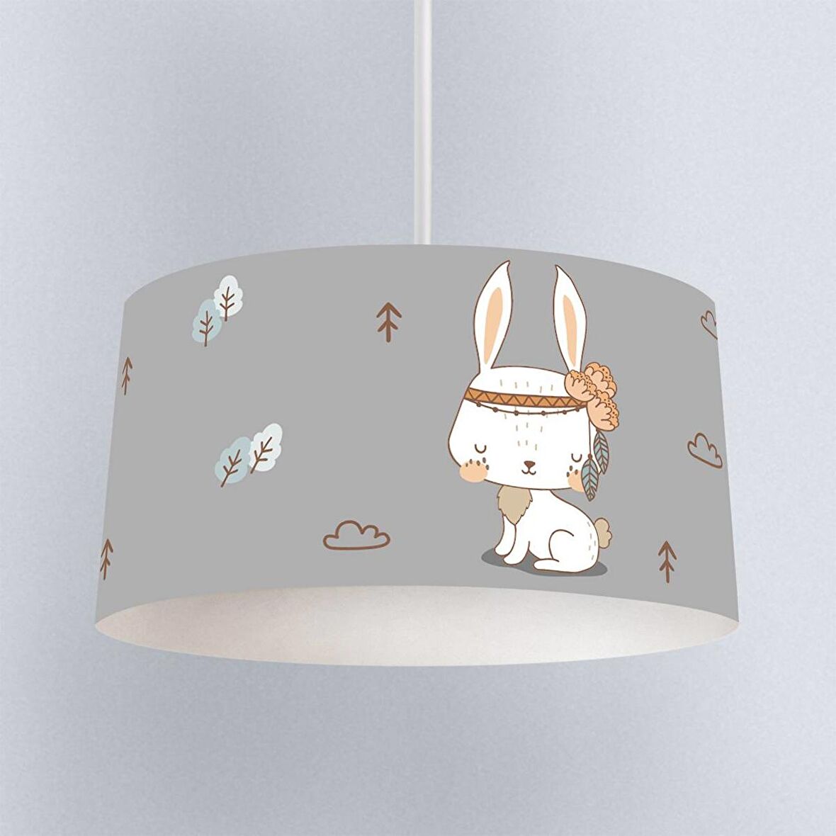 Çocuk Odası Dijital Baskılı Sarkıt Avize Model 1336