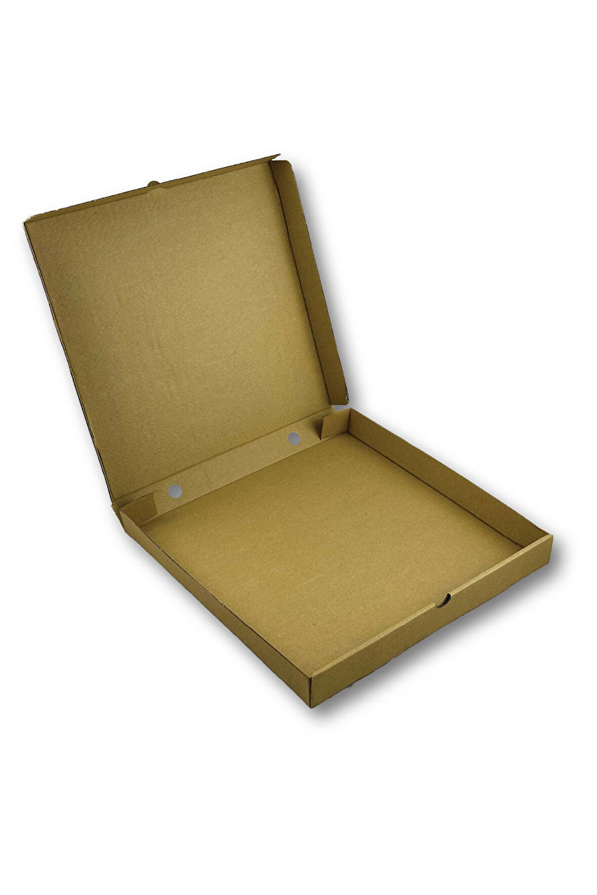 Baskısız Kraft Pizza Kutusu 30x30x3,5cm (Orta Boy) 50 Adet