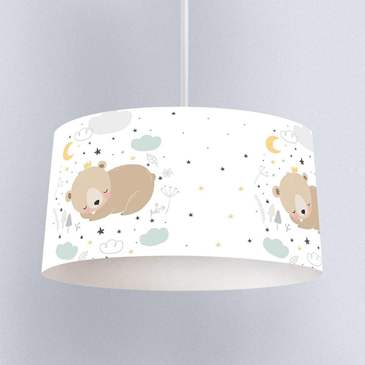 Çocuk Odası Dijital Baskılı Sarkıt Avize Model 1385