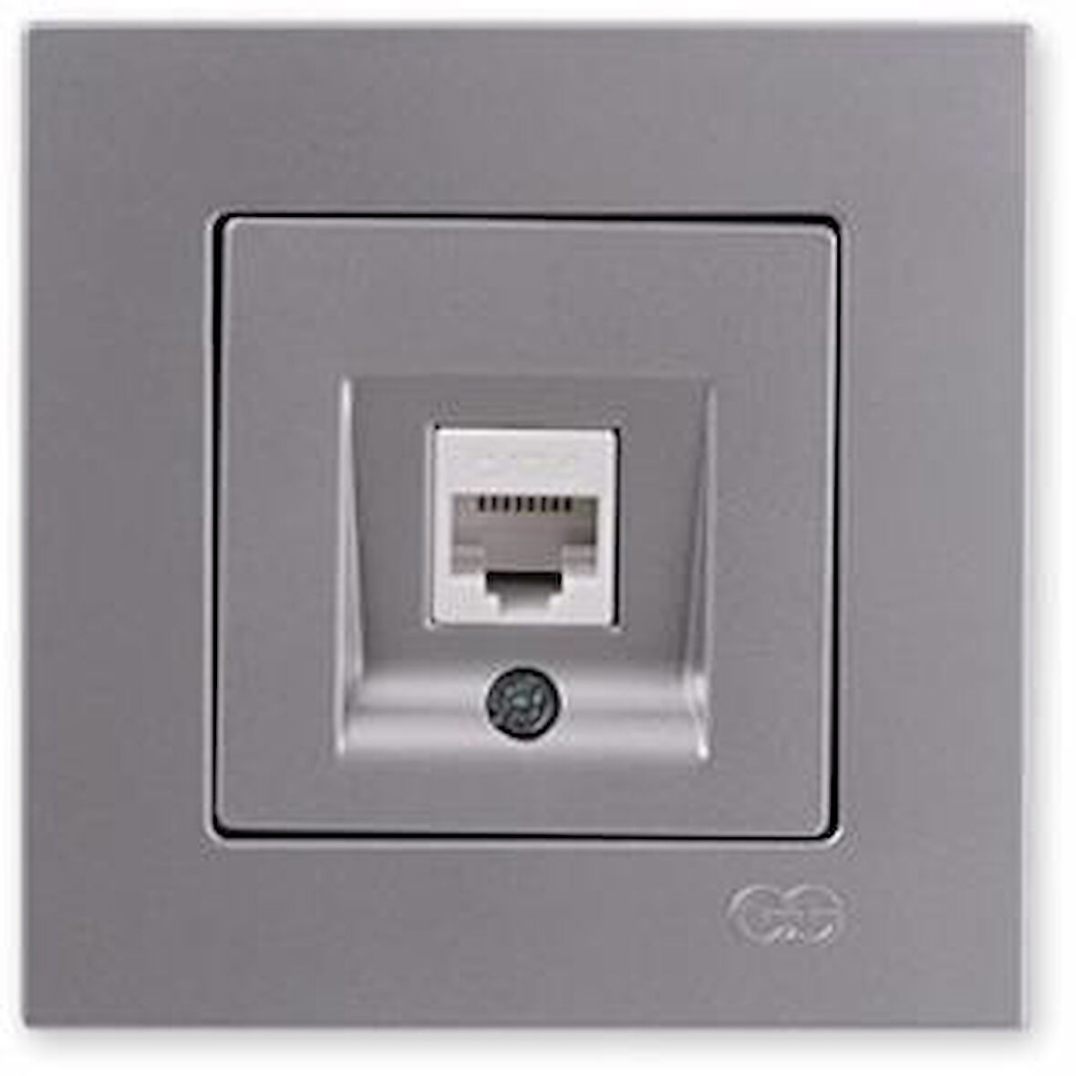 Günsan Eqona Tekli Data Prizi (RJ45 Cat6), Gümüş