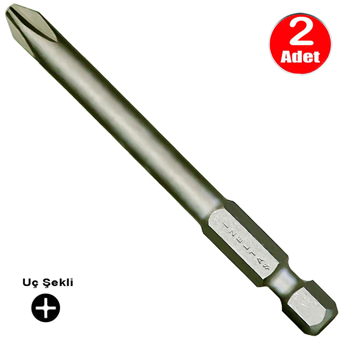 İzeltaş Bits Uç Yıldız Matkap Vidalama Ucu Ph2 x 100 mm - 2 Adet