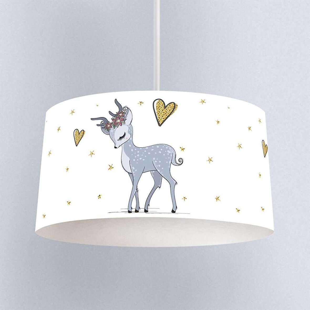 Çocuk Odası Dijital Baskılı Sarkıt Avize Model 1425