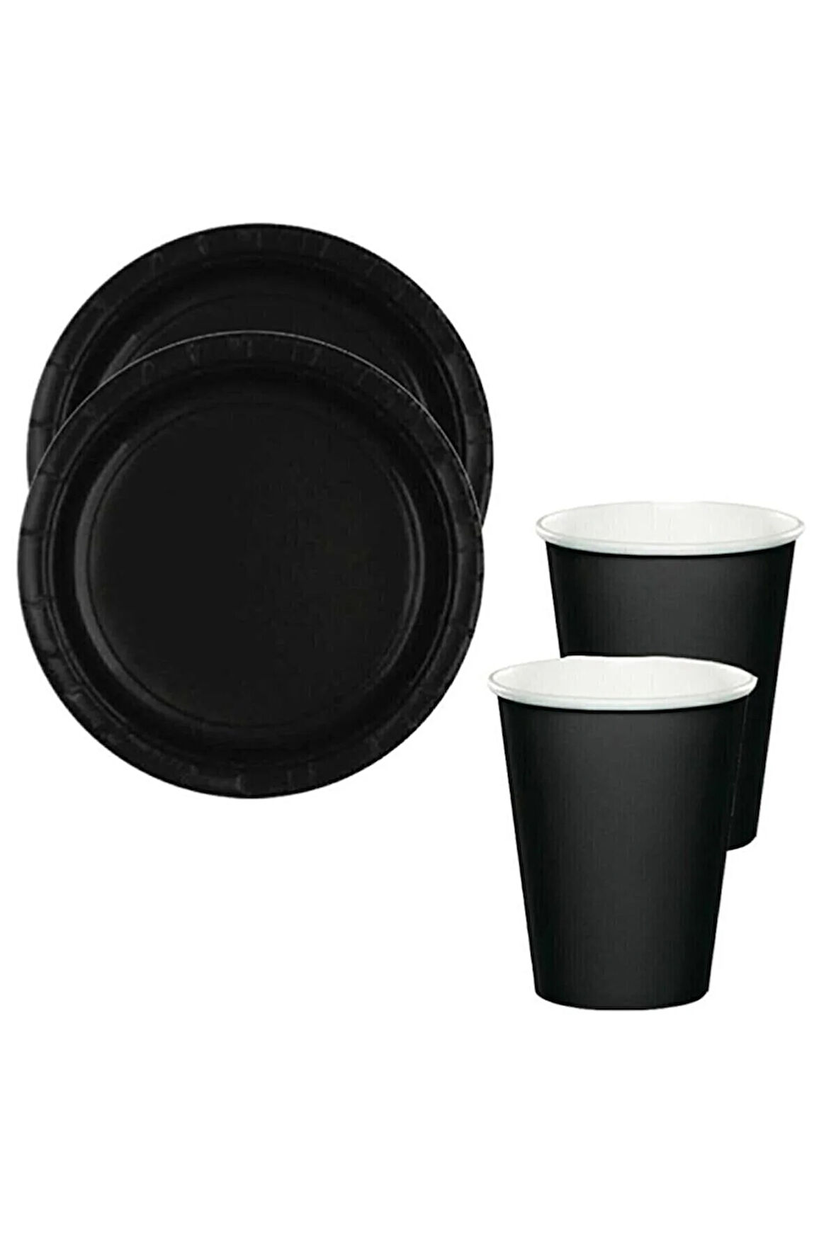 Siyah Tabak-bardak Set