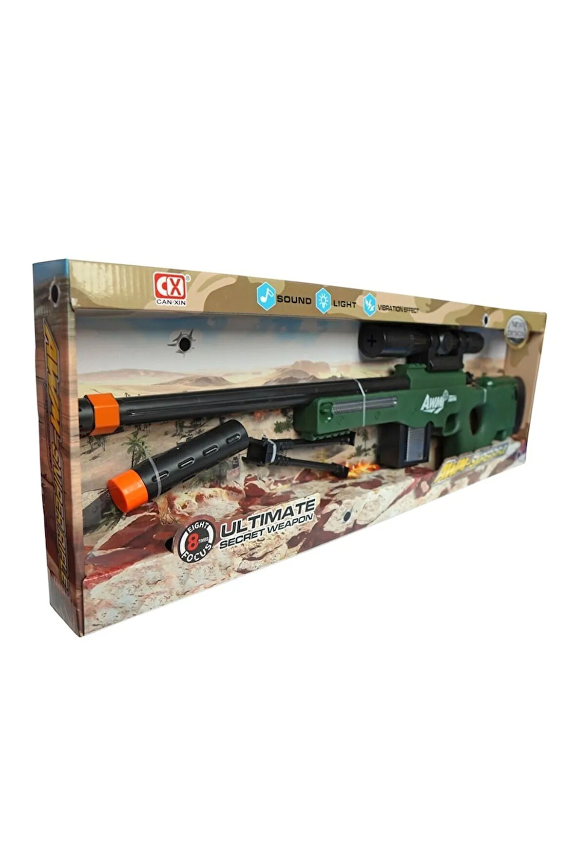 Oyuncak Pubg Awm Silah Keskin Nişancı Silahı Oyuncak Awp Pubg Silahı 70 Cm Işıklı Sesli Pubg Awp