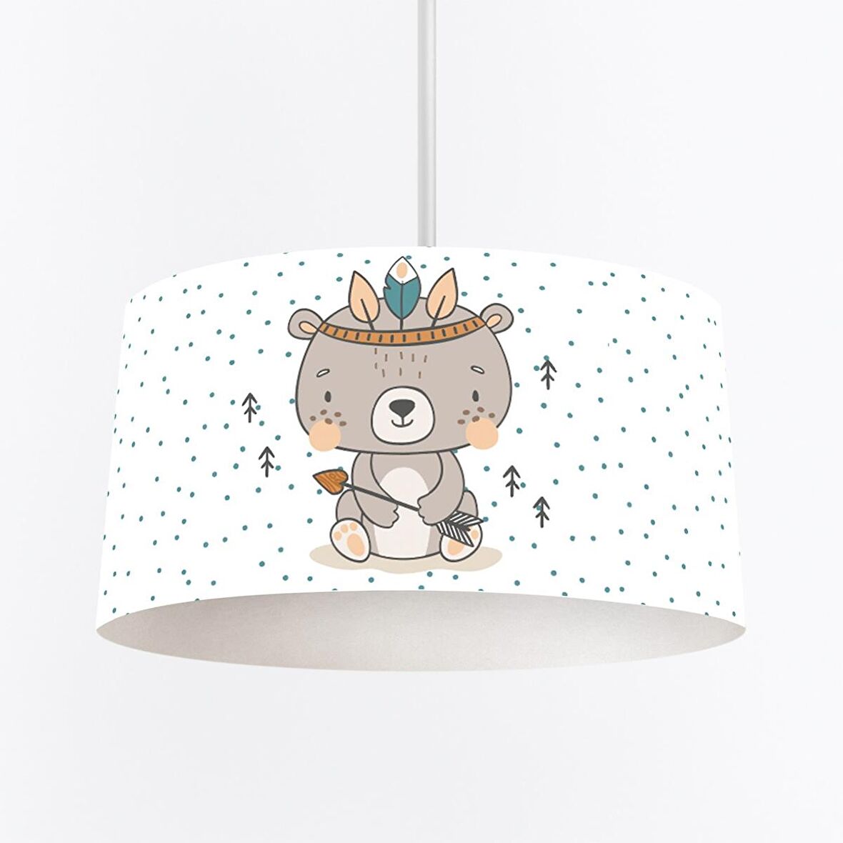 Çocuk Odası Dijital Baskılı Sarkıt Avize Model 1492