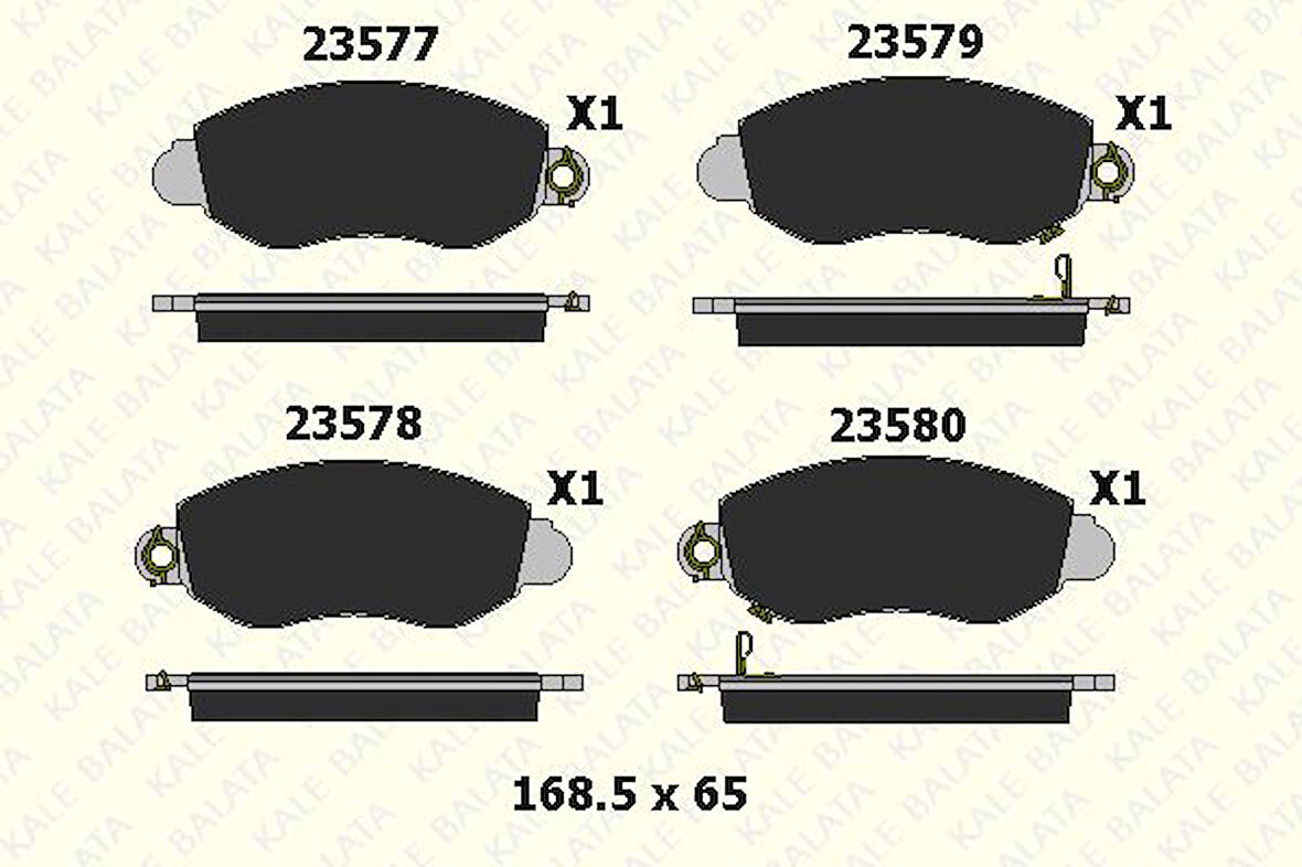 FREN BALATA ÖN FORD TRANSIT V184 - 02-06 ARKADAN ÇEKER