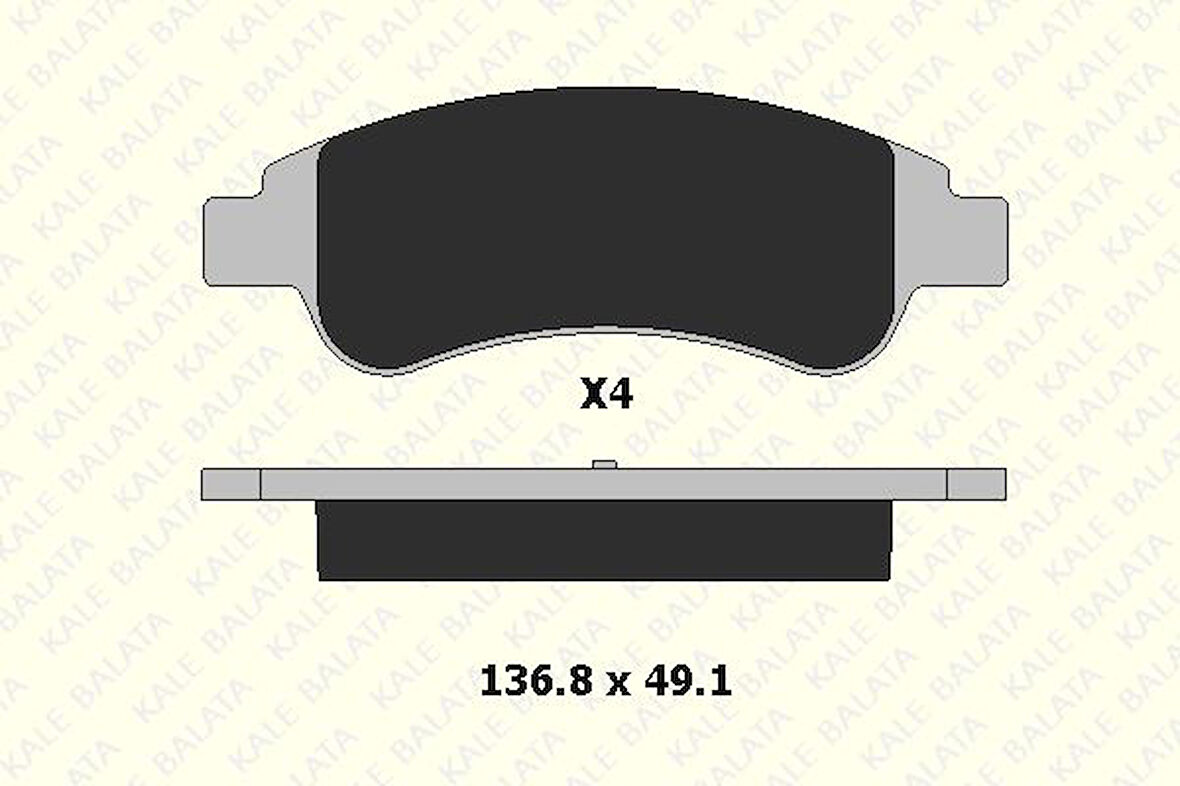 DİSK FREN BALATASI ÖN CITROEN BERLINGO-C-ELYSEE-C2-C3-C4-XSARA / DS 3 (SA_-SB_) /  OPEL CORSA F  PEUGEOT PARTNER-1007-2008-206-207-208-301-307