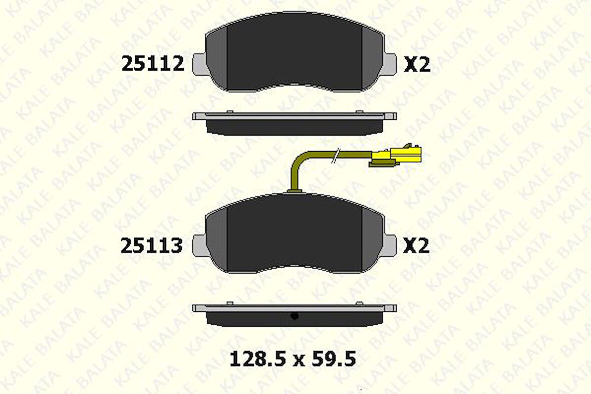 ARKA FREN BALATASI RENAULT MASTER III 10> / OPEL MOVANO B 10> / NISSAN NV400 11> (TEK TEKER)