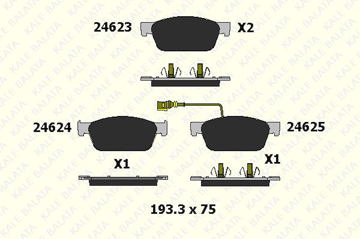 FREN BALATA ÖN VW MULTİVAN V, VI, TRANSPORTER T5, T6