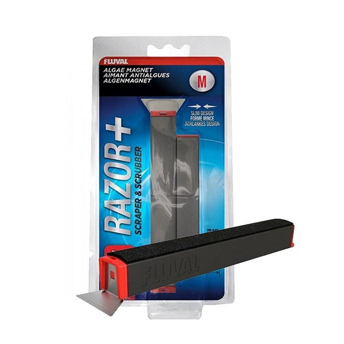 Fluval Razor 2 in1 Akvaryum Cam Temizleyici M