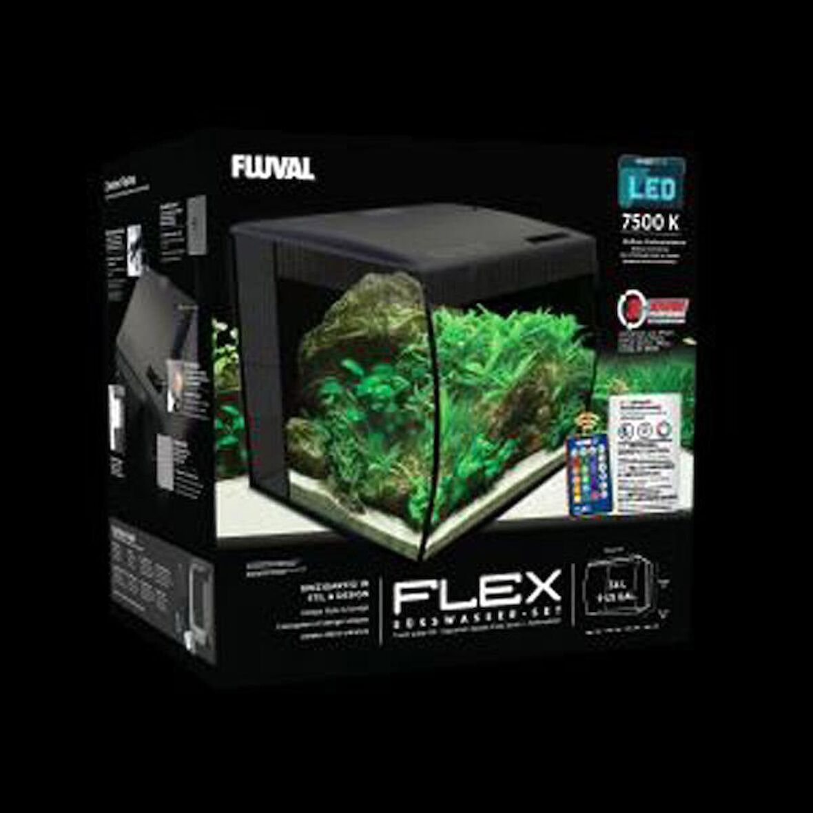 Fluval Flex Akvaryum 57 Lt Siyah