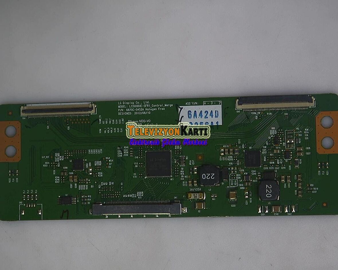 6870C-0452A, 3256A, 6871L-3256A, LC500DUE-SFR1, Vestel 50FA8200, T CON Board, VES500UNVL-3D-S01