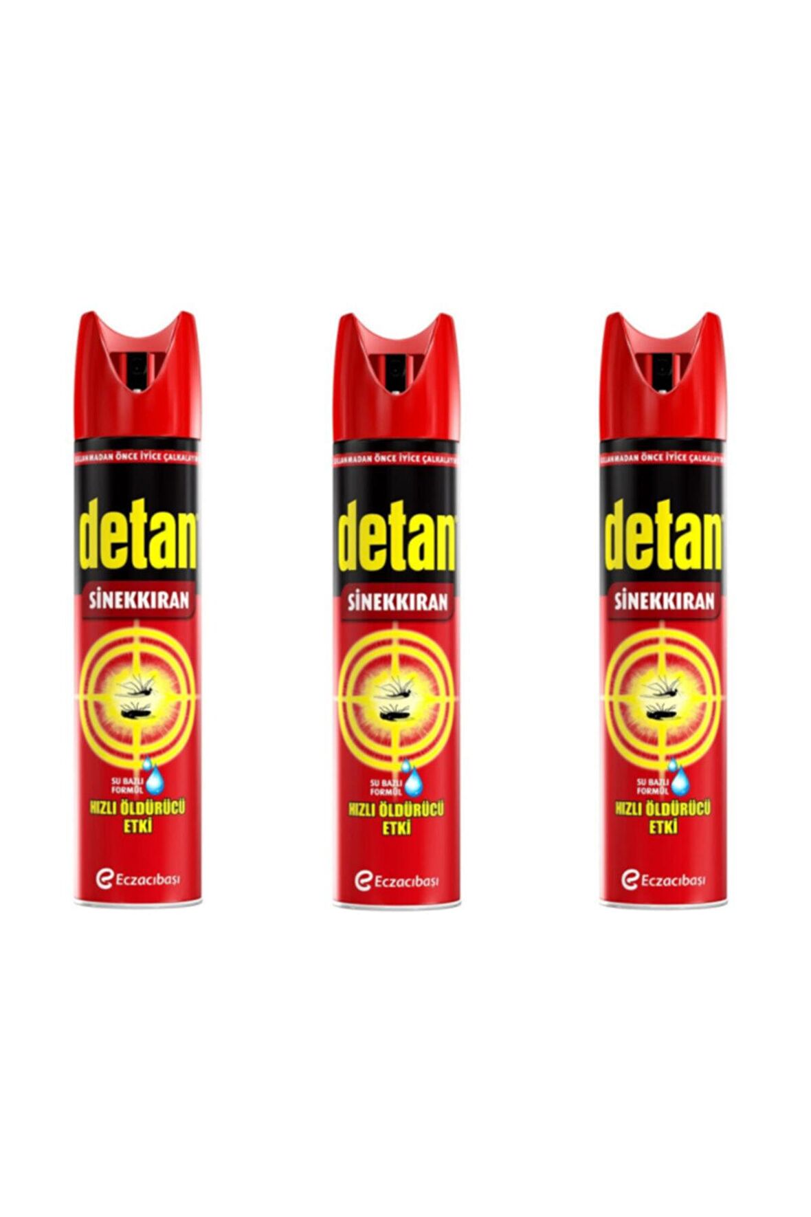 DETAN SİNEKKIRAN SU BAZLI AERESOL 275 ML x 3 ADET