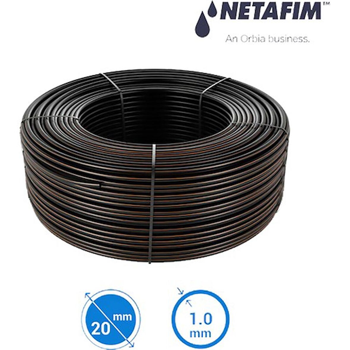 NETAFİM DRIPNET PC 20010 50 CM 2.00 LT (300 MT) BASINÇ AYARLI DAMLA SULAMA BORUSU