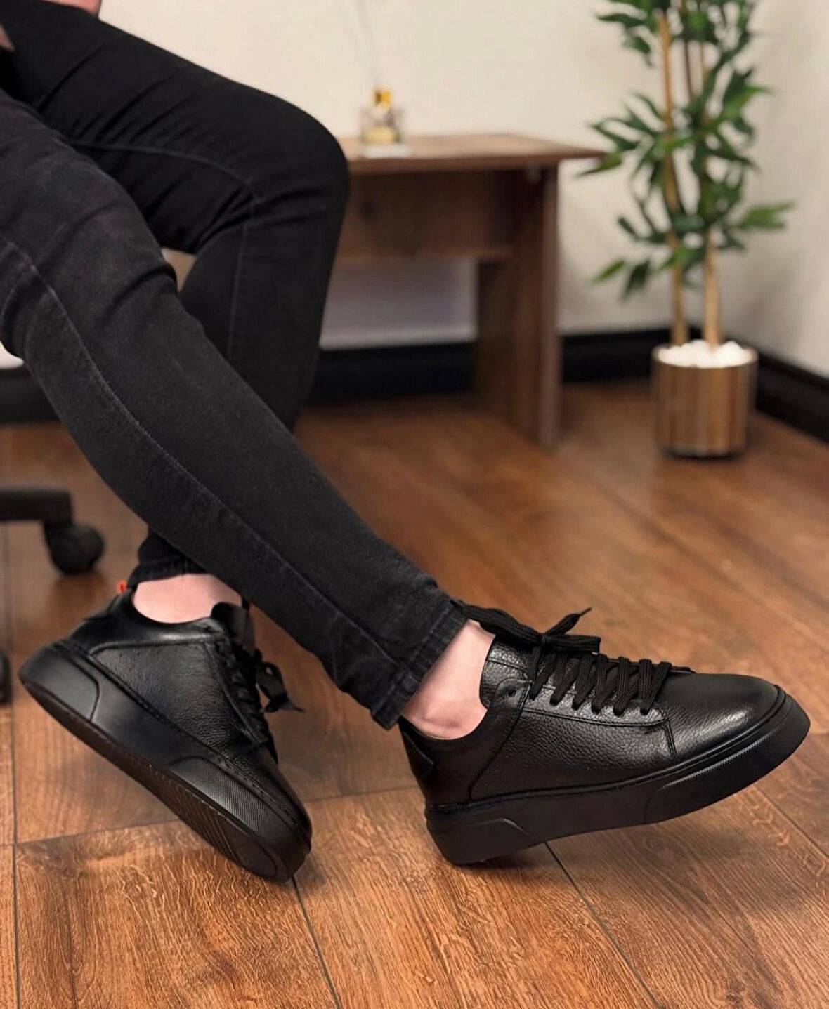 Taşpınar %100 Hakiki Deri Ortopedik Yazlık Hafif Erkek Rahat Günlük Büyük Numara Sneaker Sneaker 38-47