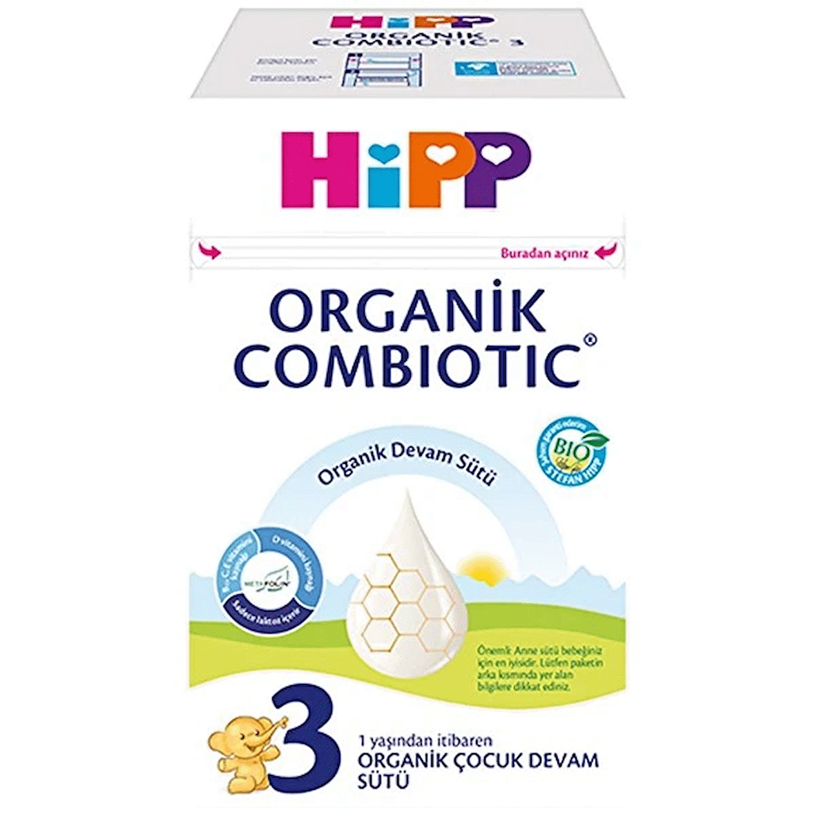 Hipp 3 Organik Combiotic Devam Sütü 800 gr