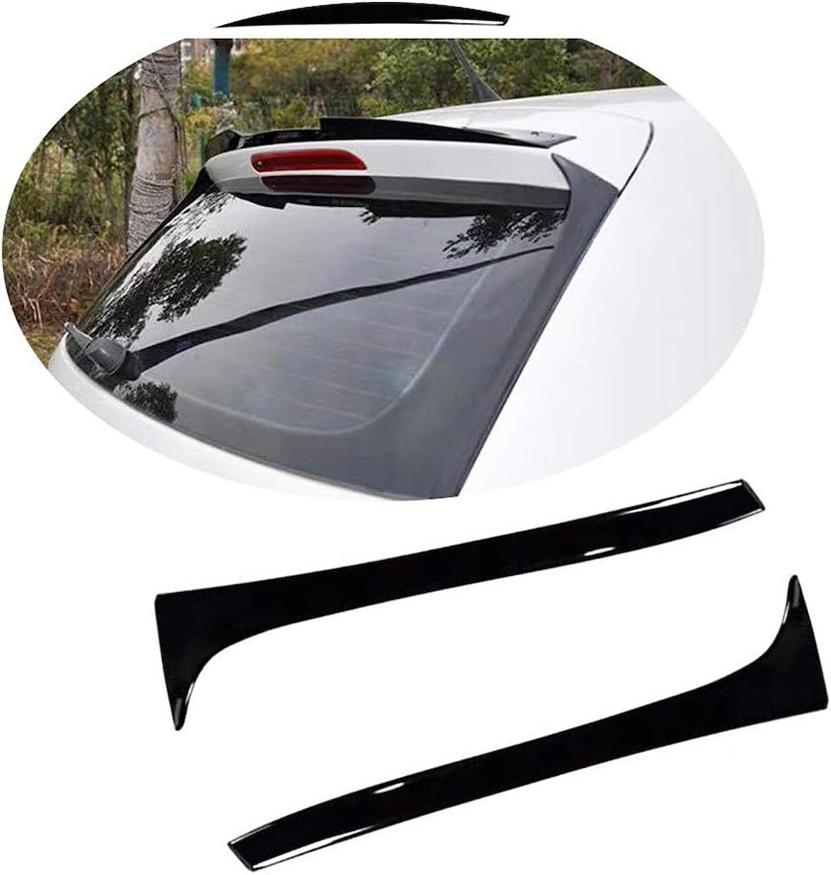 Volkswagen Polo spoiler çıtası (Pianoblack) 2009-2017 arası