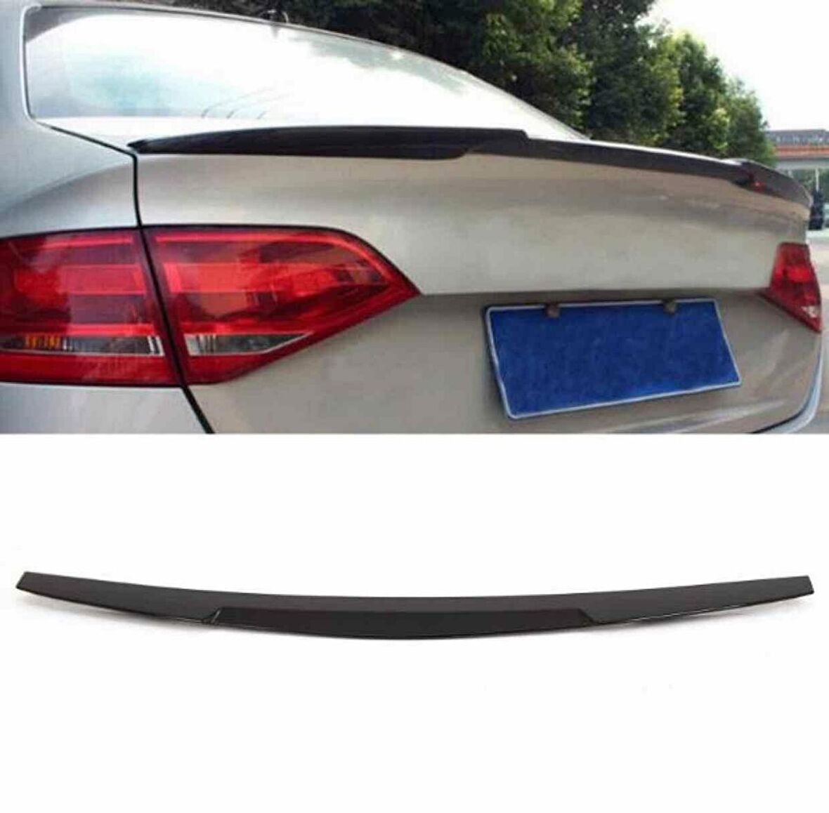 Audi A4 M4 boyalı spoiler (Pianoblack) 2012 sonrası