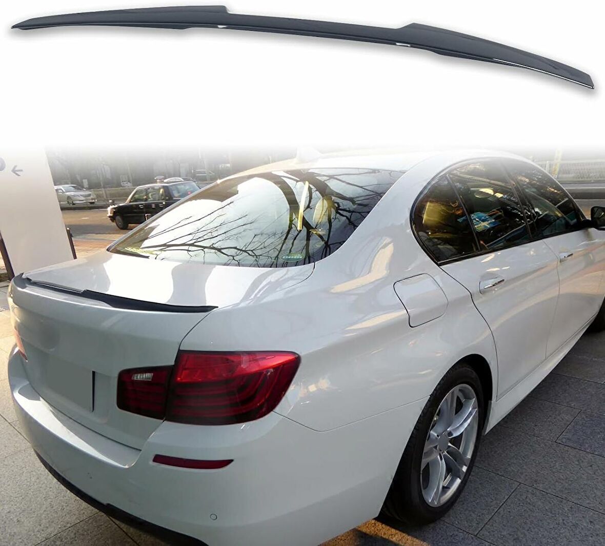 Bmw F10 Rs boyalı (Pianoblack) spoiler 2009-2016 arası