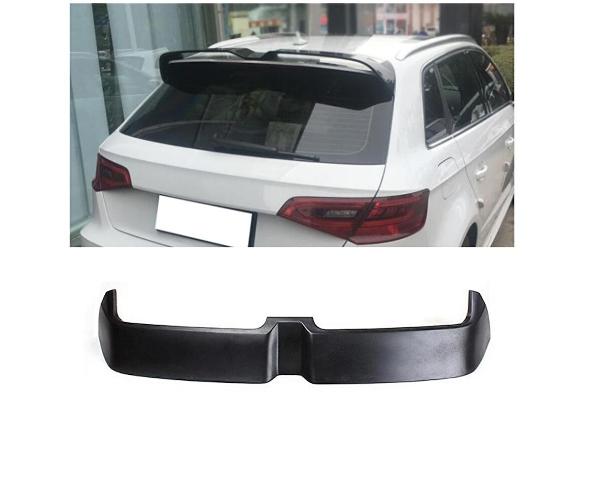 Audi A3 hb oettinger boyalı spoiler (Pianoblack) 2014-2018 arası