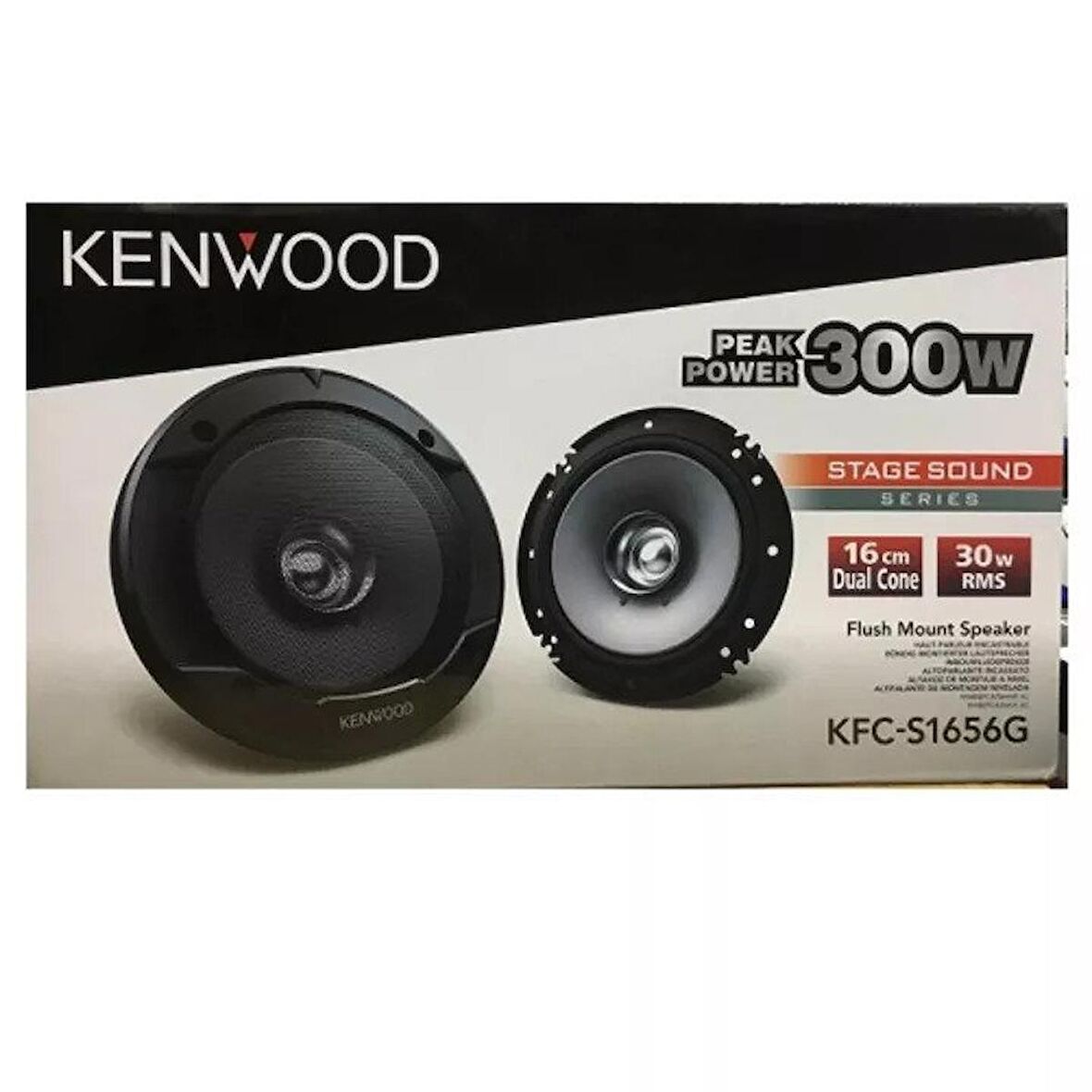 Kenwood Kfc-S1656G 16Cm 300W 30W RMS Kapaklı Koaksiyel Hoparlör Takımı