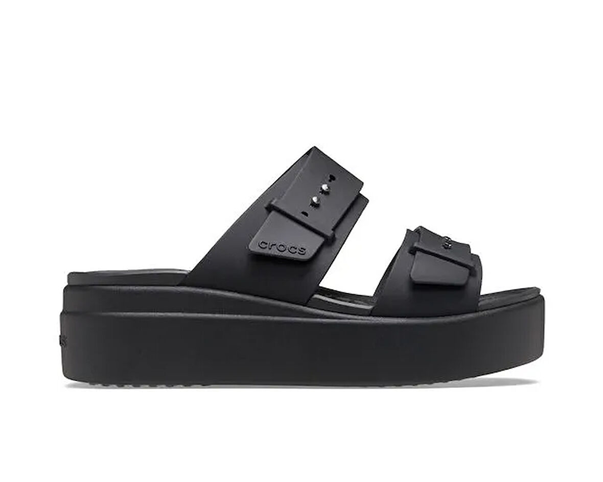 Crocs Brooklyn Buckle Lowwdg Kadın Terlik 207431-001 Siyah