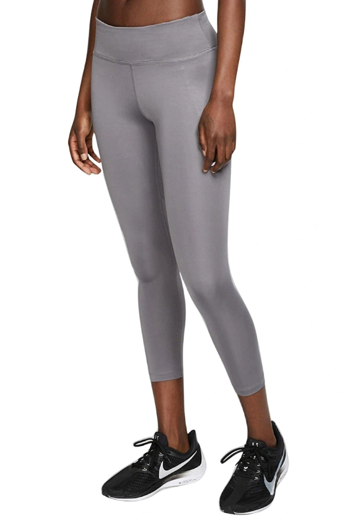 Nike Dry Normal Belli, Cepli, Toparlayıcı Kısa Koşu Taytı Gri