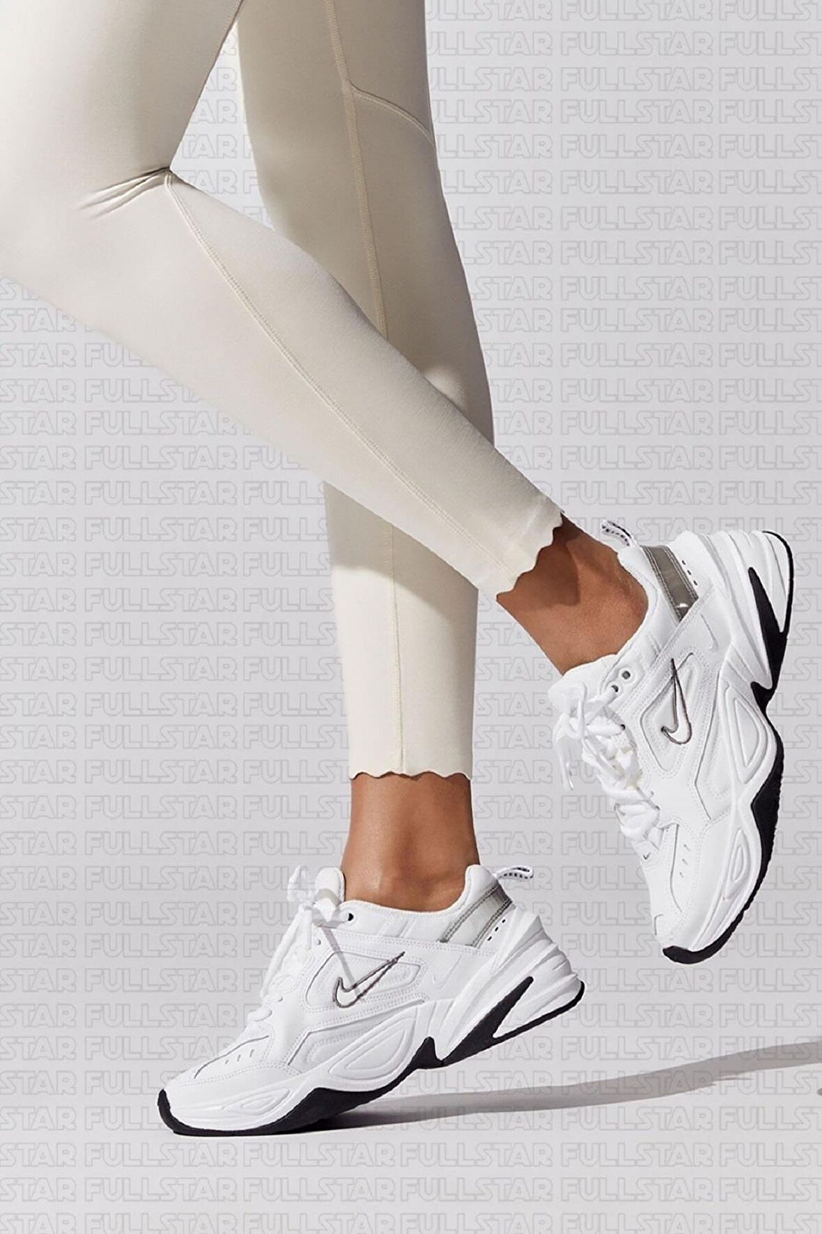 Nike M2K Tekno Leather Unisex Reflector Sneaker Hakiki Deri Beyaz Spor Ayakkabı