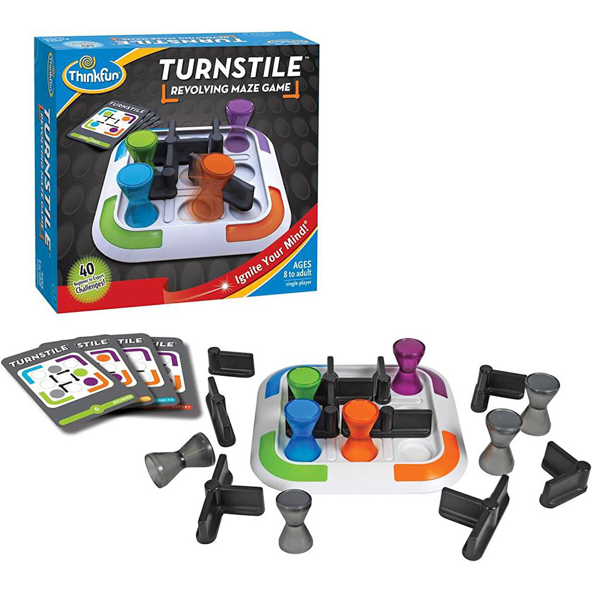 Thinkfun Turnike (Turnstile) Dönen Sihirli Labirent Oyunu