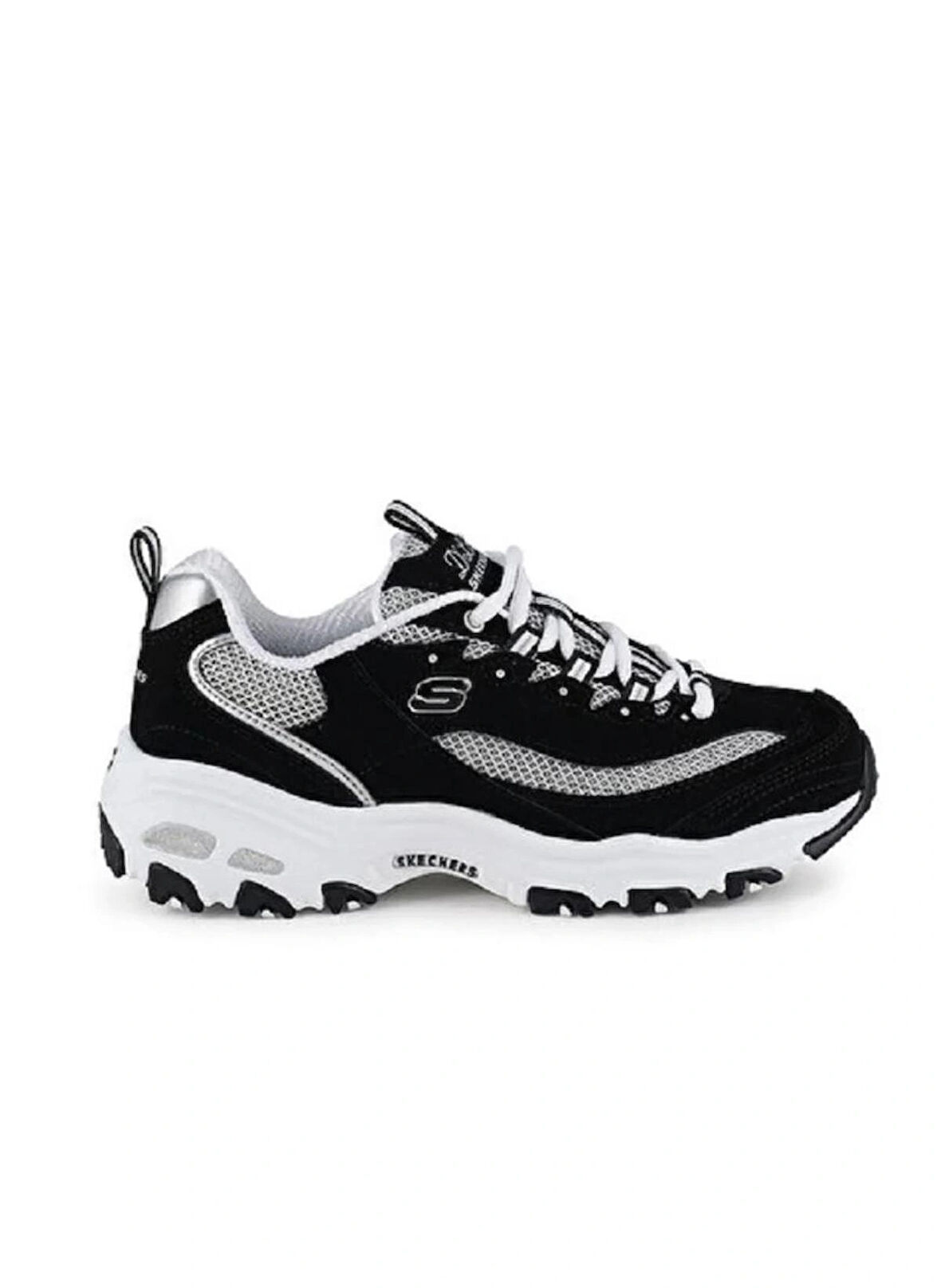 Skechers D'Lites Roam Around 13150-BKW Kadın Spor Ayakkabı