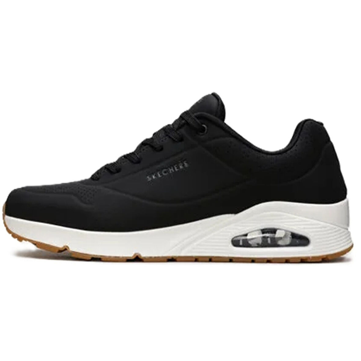 Skechers Uno-Stand On Air Memory Foam Mens Sneaker Hafızalı Taban Erkek Günlük Spor Ayakkabı Siyah