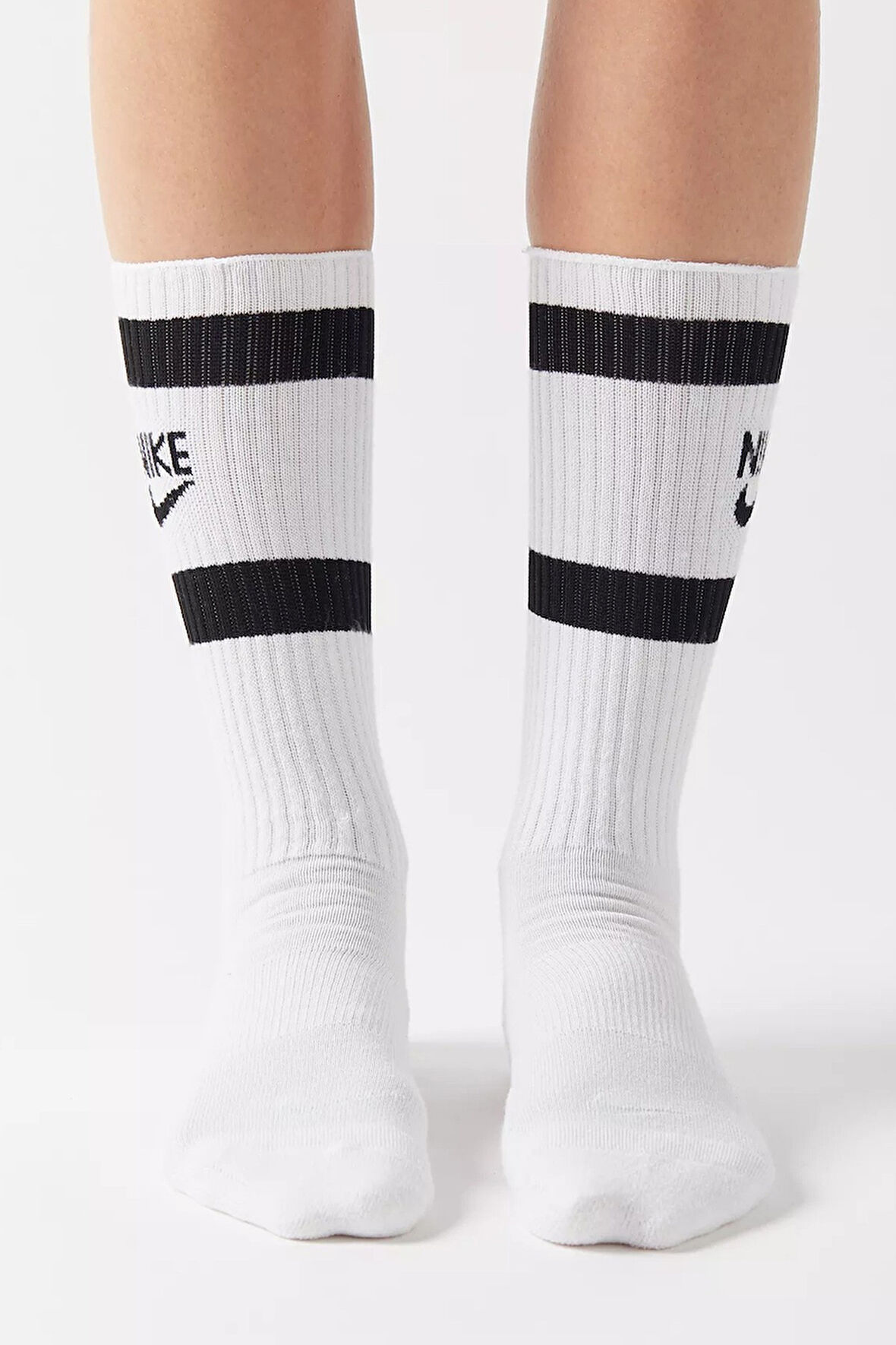 Nike Dri Fit Heritage Crew Sock Unisex Çorap 2 li Beyaz
