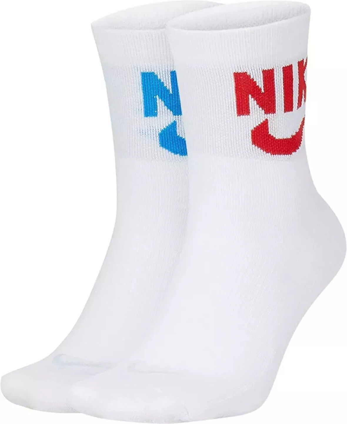 Nike Dri Fit Heritage Ankle Unisex Sock Çorap 2 li Beyaz