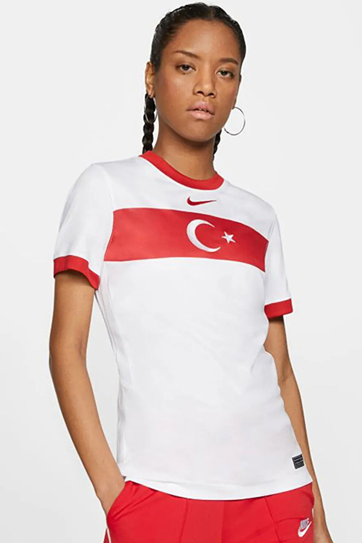 Nike Klasik Ay Yıldızlı Türkiye Milli Takım Forması üstü Full Nakışlı Ay Yıldız 