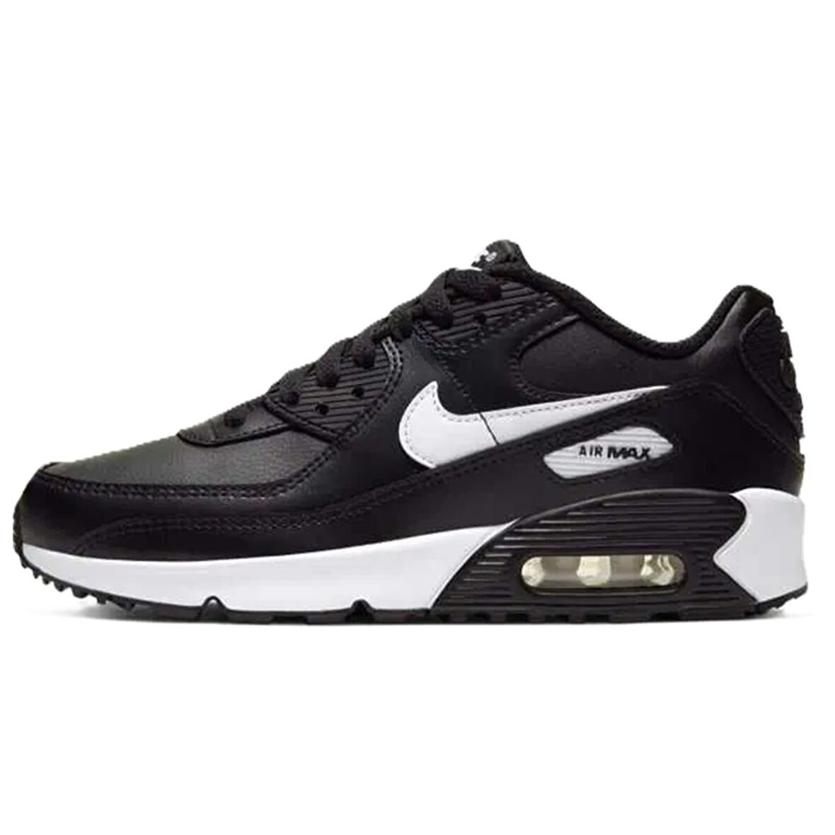 Nike Air Max 90 Leather Unisex Sneaker Hakiki Deri Günlük Ayakkabı Siyah