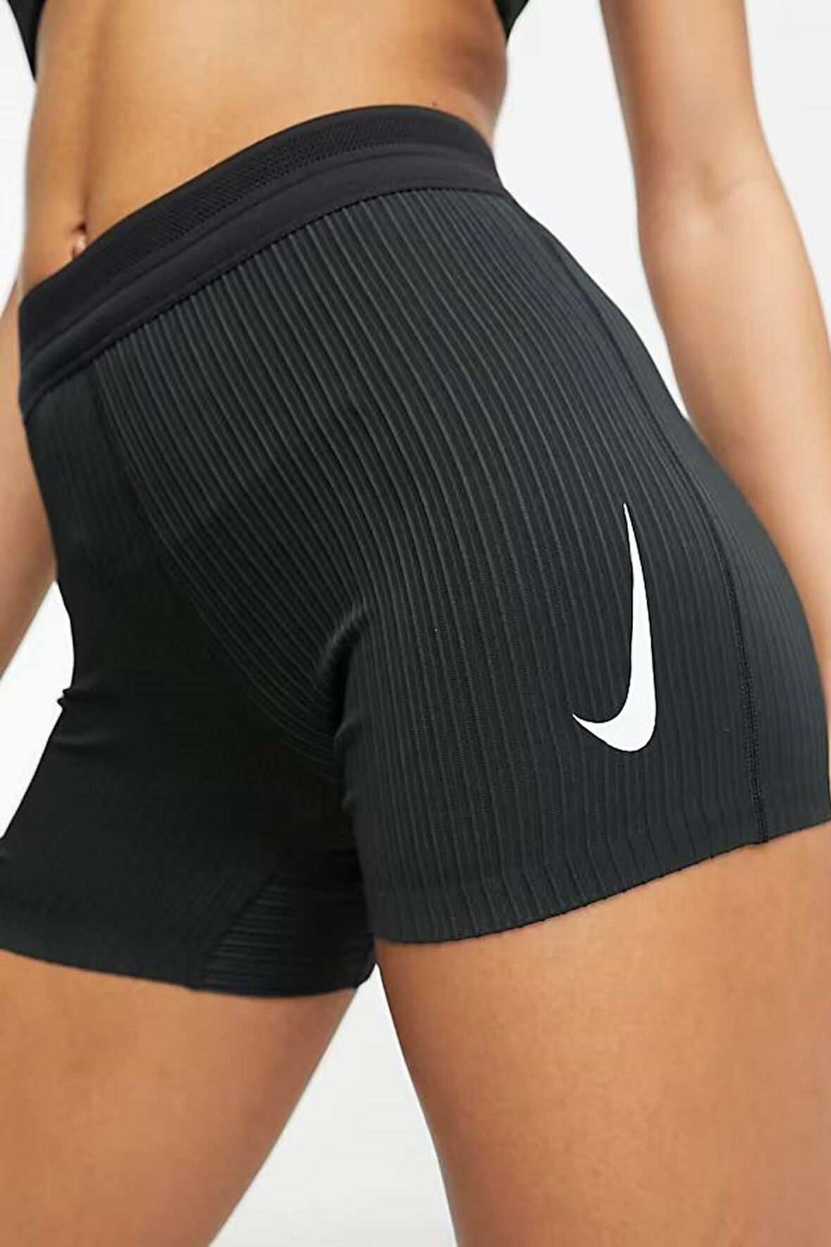 Nike Dri Fit Aeroswift Tight Short Sıkı Kesimli Kadın Koşu Şortu Siyah