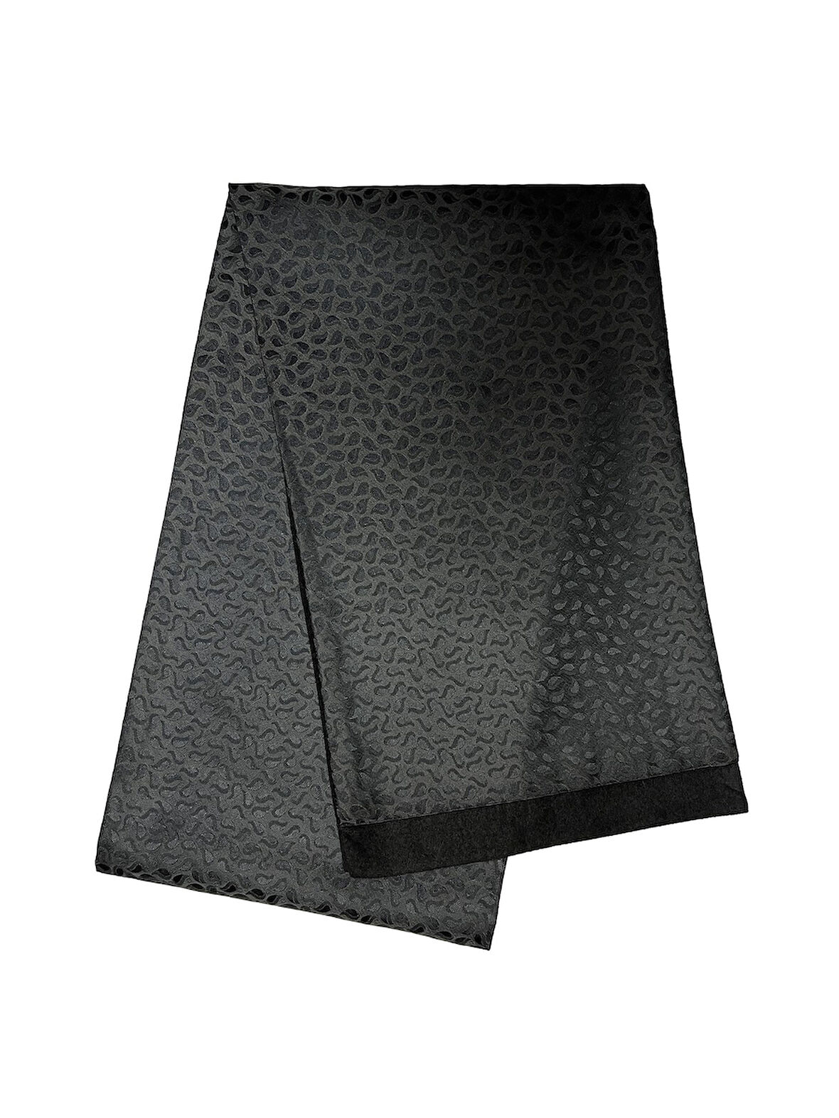 Unisex Damla Desenli Saten İnce Kaşmir Dokulu Sıcak Tutan Yumuşak Kışlık Atkı