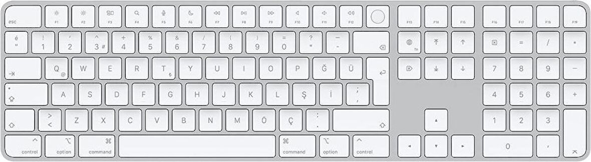 Apple Magic Keyboard Sayısal Tuş Takımlı MK2C3TQ/A Türkçe Q Kablosuz Klavye