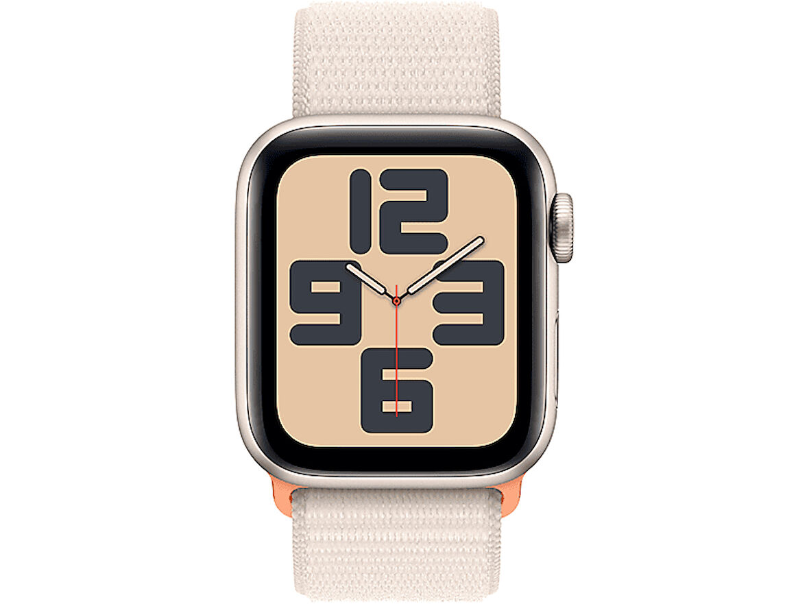 APPLE Watch SE 2023 GPS MR9W3TU/A  40 mm Yıldız Işığı Alüminyum Kasa ve Yıldız Işığı Spor Loop
