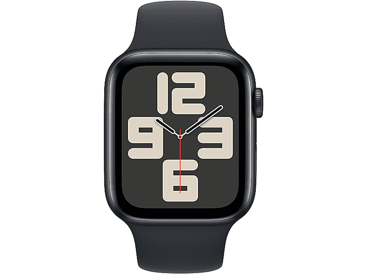 APPLE Watch SE 2023 GPS MRE93TU/A  44 mm Gece Yarısı Alüminyum Kasa ve Gece Yarısı Spor Kordon - M/L