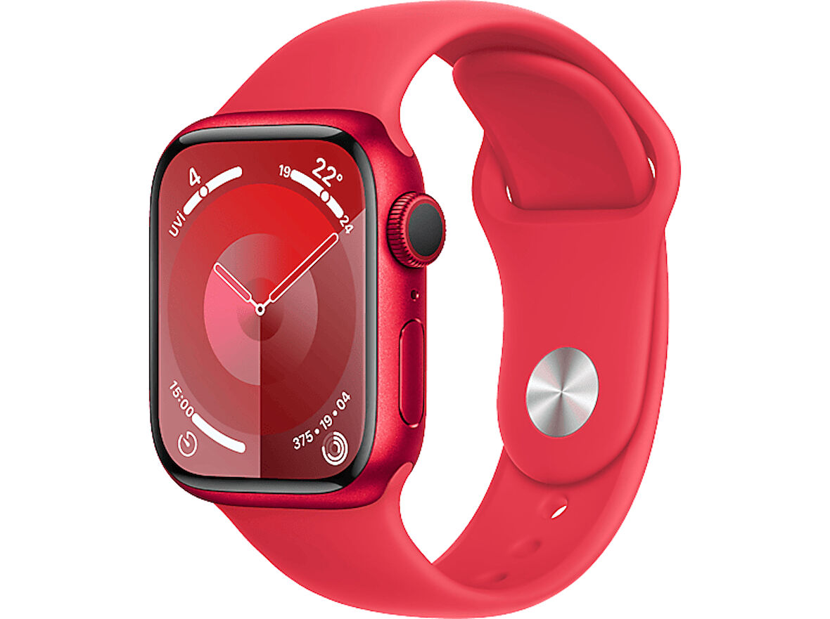 APPLE Watch Series 9 GPS + Cellular MRYG3TU/A  45 mm PRODUCT(RED) Alüminyum Kasa ve (PRODUCT)RED Spor Kordon - M/L