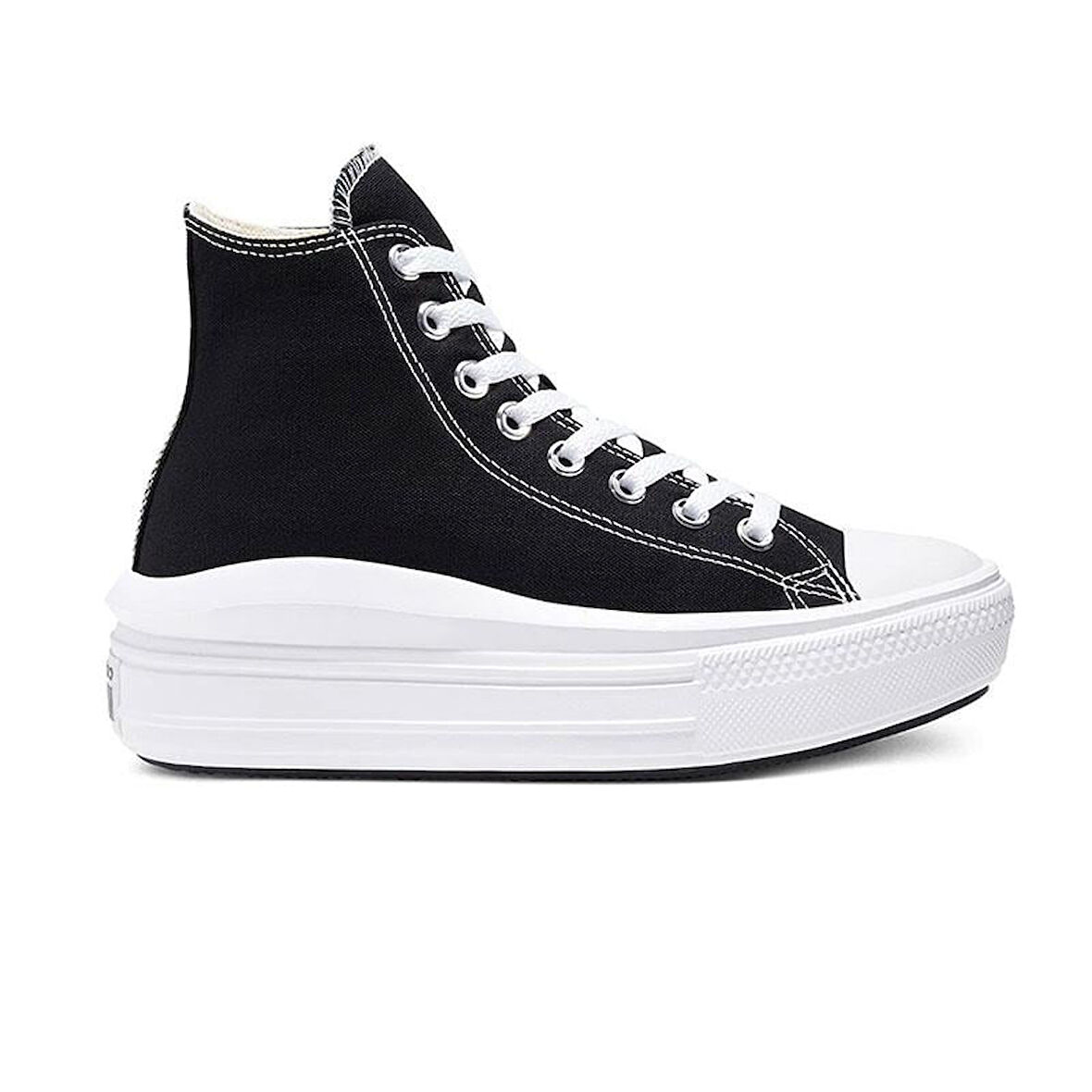 Converse Chuck Taylor All Star Move Platform Kadın Günlük Ayakkabı 568497C Siyah