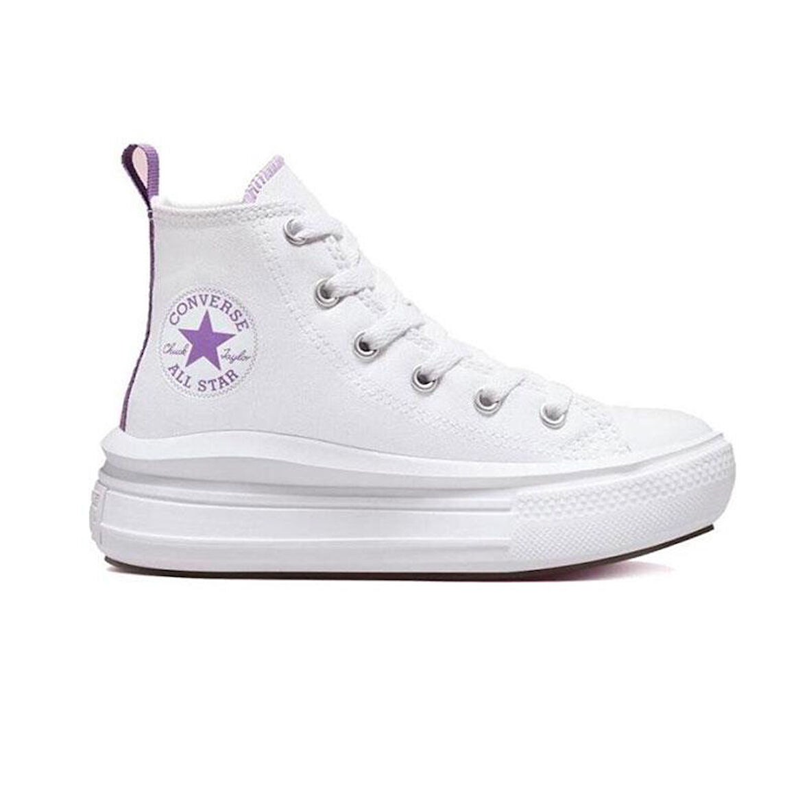 Converse Chuck Taylor All Star Move Platform Kadın Günlük Ayakkabı A03667C Beyaz