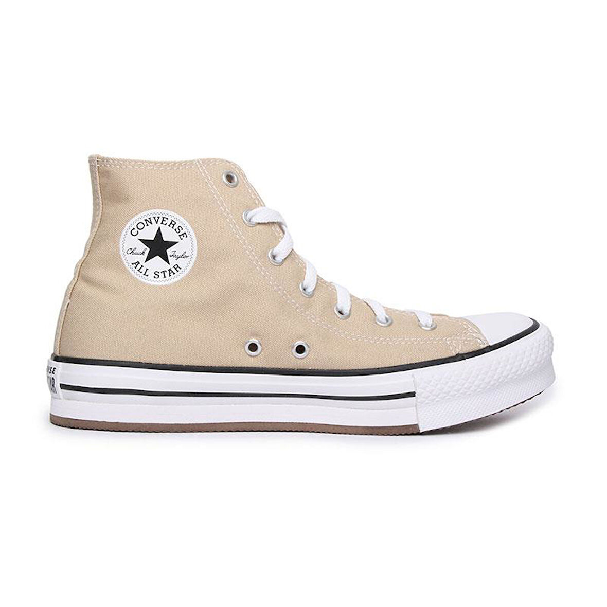 Converse Chuck Taylor All Star Lıft Platform Kadın Günlük Ayakkabı A06344C Bej