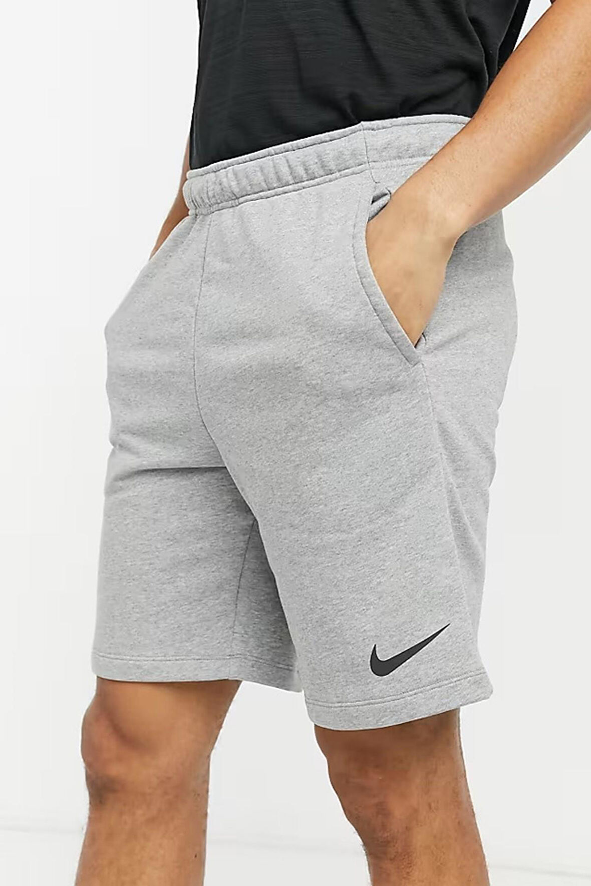 Nike Training Dri Fit Fleece Shorts Gray Erkek Fransız Havlu Kumaş Spor Şort Gri