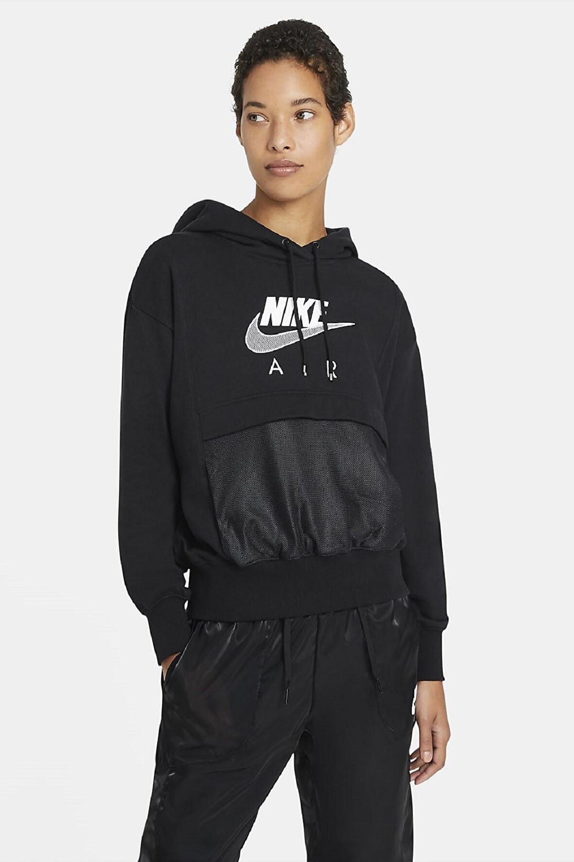 Nike Air Sportswear Fleece Oversized Fit Hoodie Kapüşonlu Bol Sweatshirt 