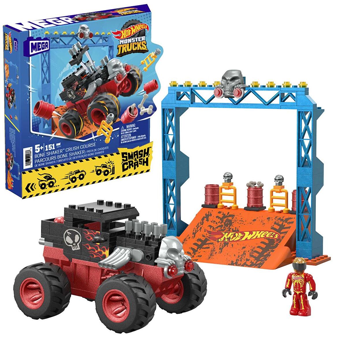 Mega Hot Wheels Smash N Crash Bone Shaker Çarpışma Pisti HKF87