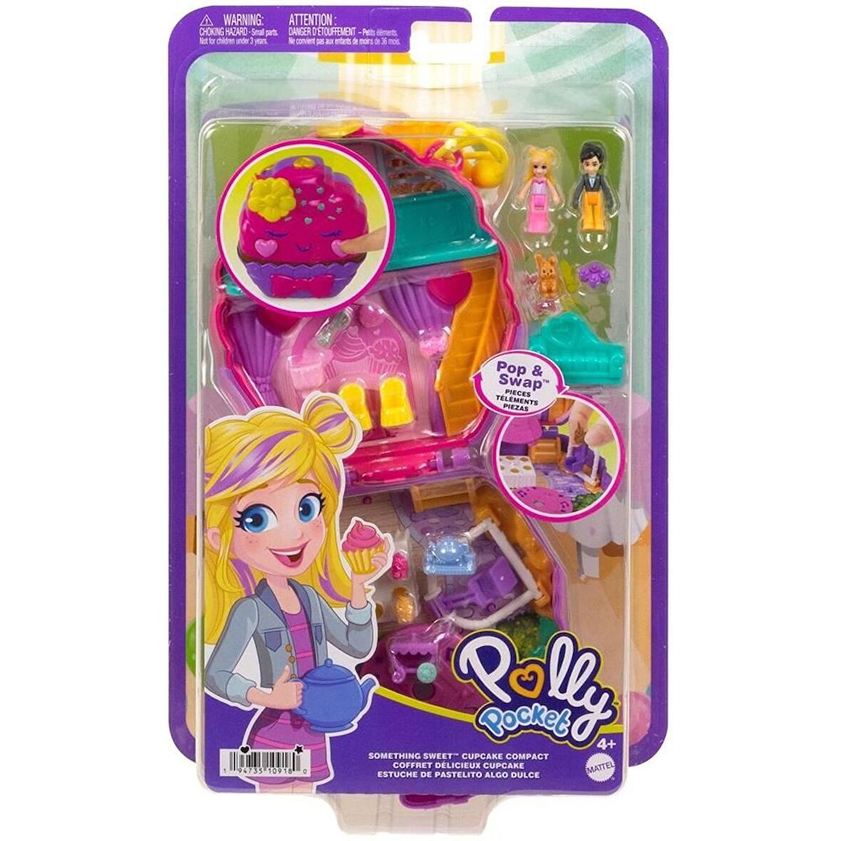 Polly Pocket Sevimli Tatlılar Kapkek Oyun Seti