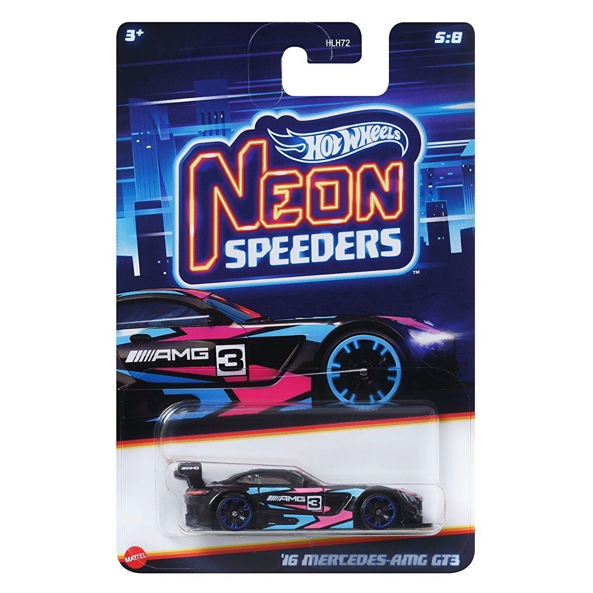 HLH72 Hot Wheels Neon Yarışlar Temalı Arabalar 10 adet koli ile satılır. Koli fiyatıdır.