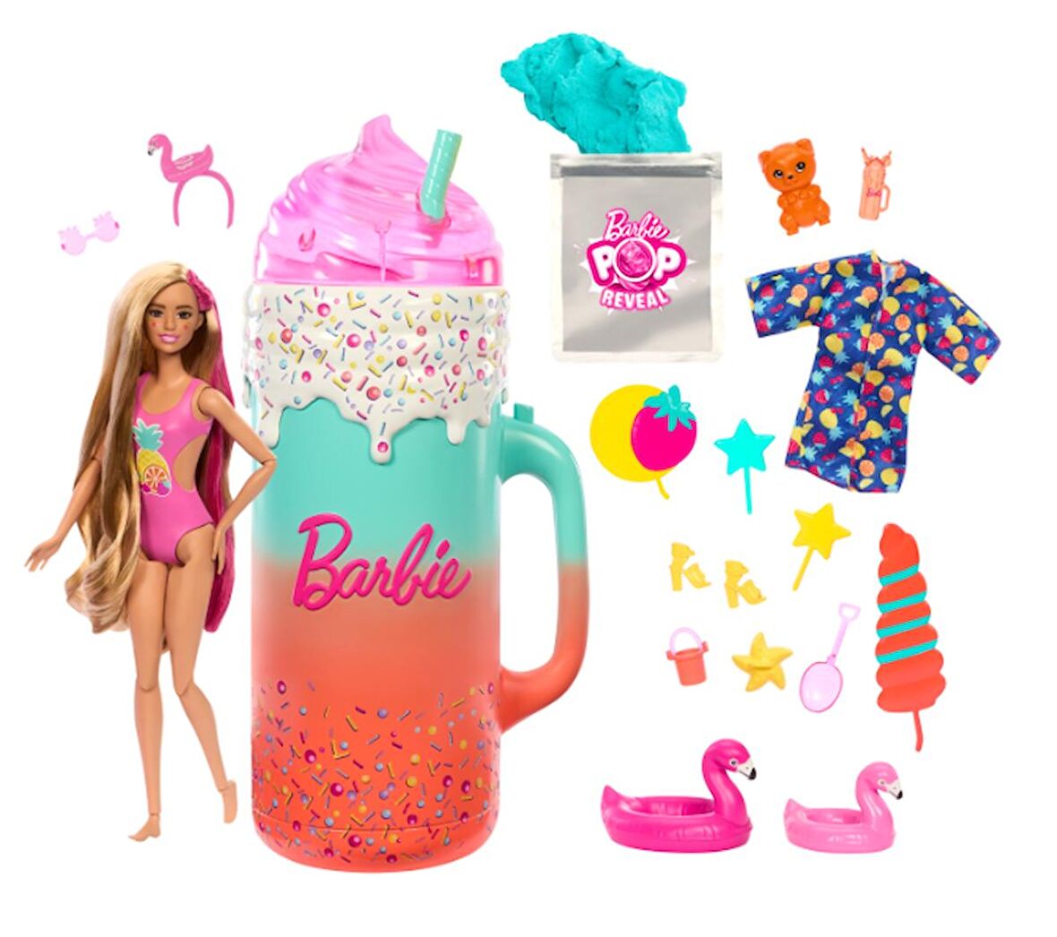 Barbie HRK57  Pop Reveal Sürprizli Bardak Oyun Seti